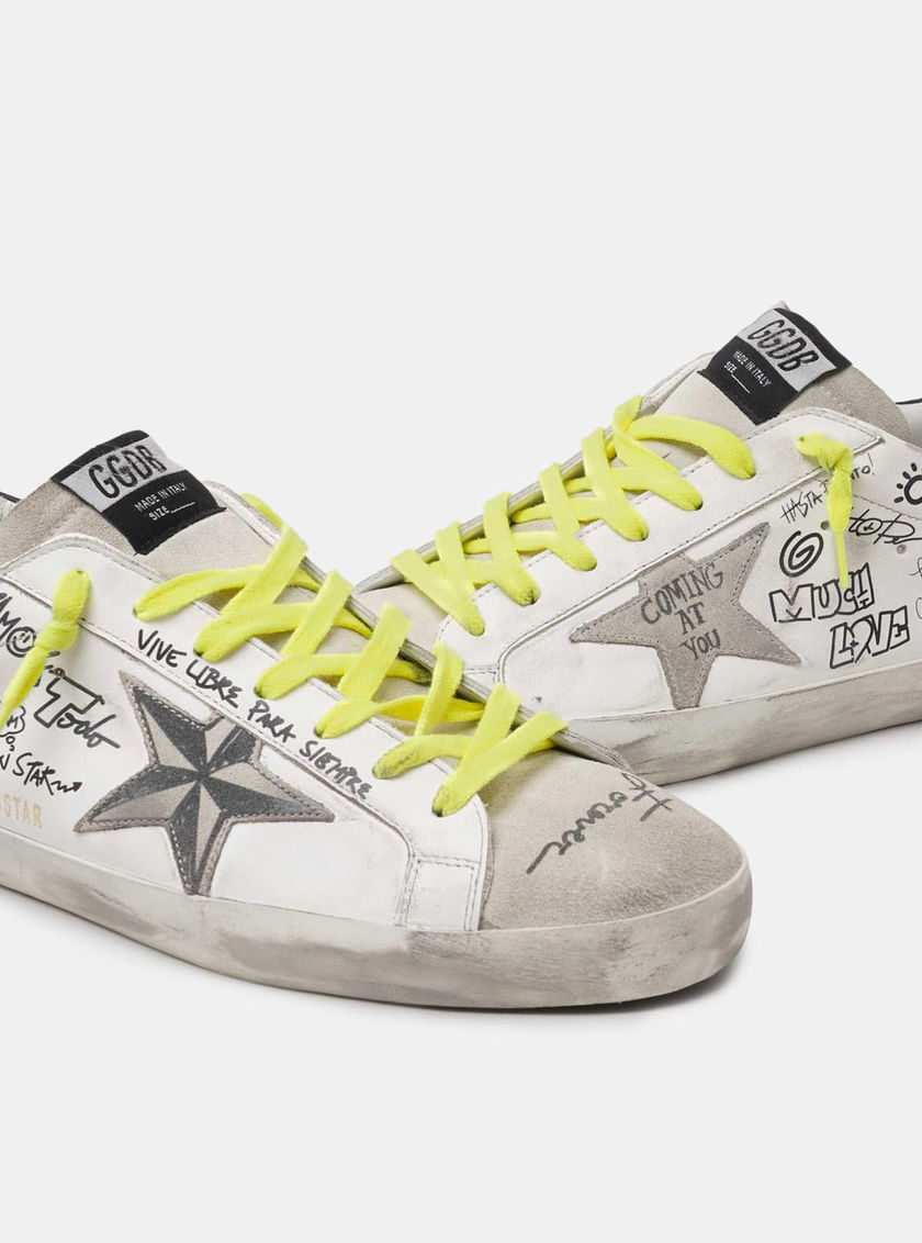GOLDEN GOOSE KOREA(골든구스) 골든구스 남성 슈퍼스타 GMF00101 F000300 10220 | S.I ...